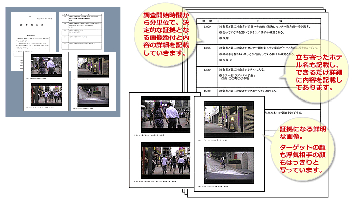 HAL探偵社の調査報告書